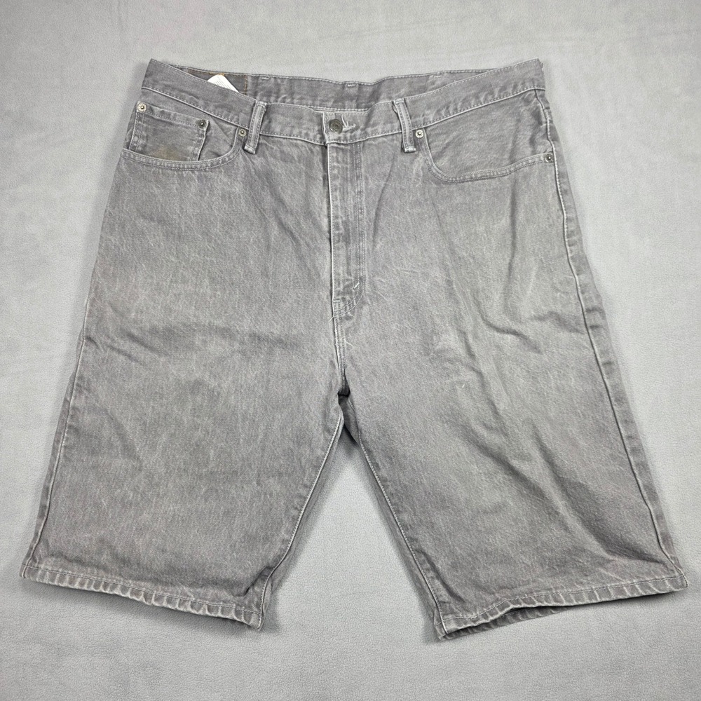 Levi's Jean Shorts Mens 38 Gray Loose Straight 569